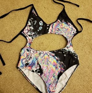 Rave with migente acid bath bodysuit